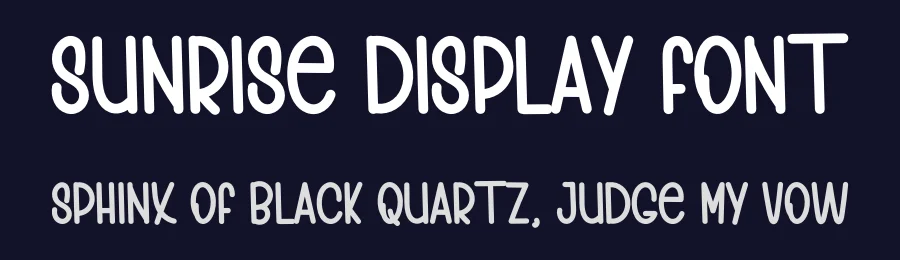 Sunrise Display Font by inermediaSTUDIO — Display Font — thumbnail 2