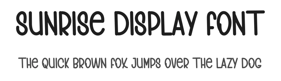Sunrise Display Font by inermediaSTUDIO — Display Font