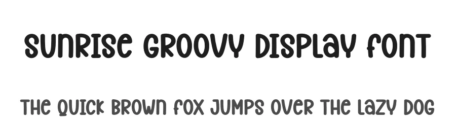 Sunrise Groovy Display Font by creativeletter — Display Font