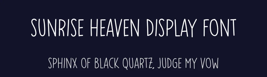 Sunrise Heaven Display Font by andikastudio — Script Handwritten Font — thumbnail 2