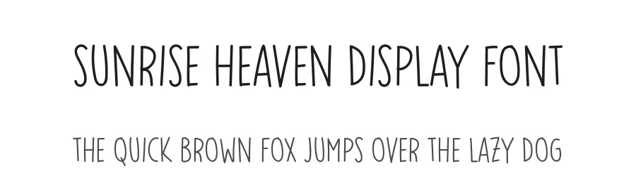 Sunrise Heaven Display Font by andikastudio — Script Handwritten Font
