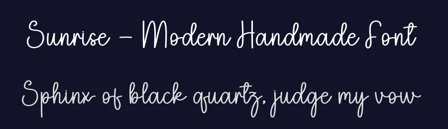 Sunrise – Modern Handmade Font by andikastudio — Script Handwritten Font — thumbnail 2
