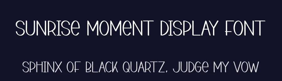 Sunrise Moment Display Font by creativeletter — Display Font — thumbnail 2