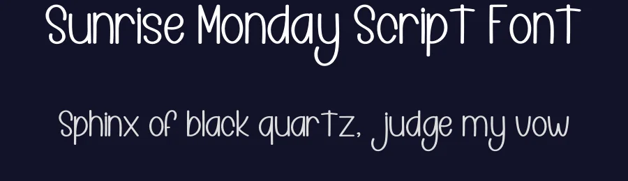 Sunrise Monday Script Font by inermediaSTUDIO — Display Font — thumbnail 2