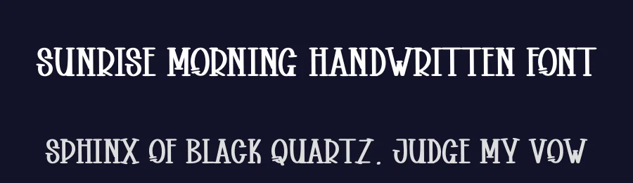 Sunrise Morning Handwritten Font by andikastudio — Display Font — thumbnail 2