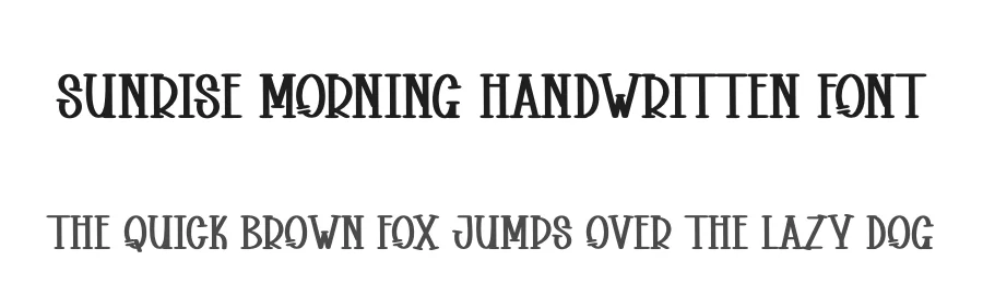 Sunrise Morning Handwritten Font by andikastudio — Display Font