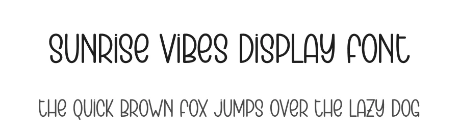 Sunrise Vibes Display Font by creativeletter — Display Font