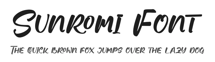Sunromi Font by glorytype — Script Handwritten Font