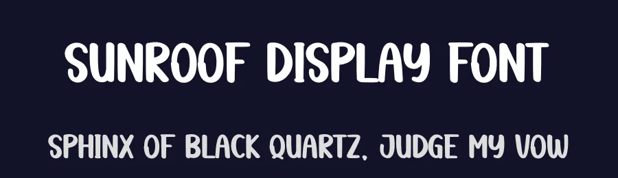 Sunroof Display Font by andikastudio — Display Font — thumbnail 2