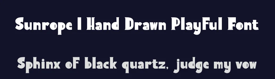 Sunrope | Hand Drawn Playful Font by Gracetypestudio — Script Handwritten Font — thumbnail 2