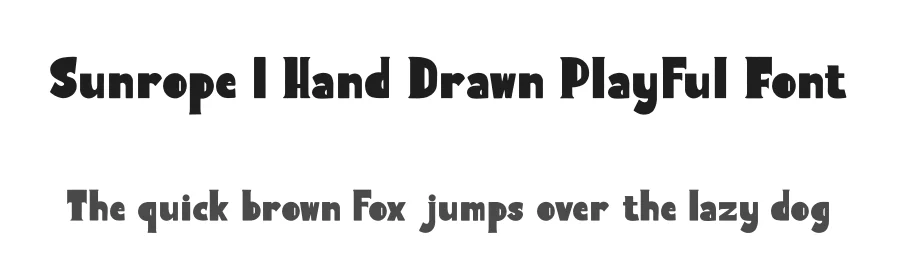 Sunrope | Hand Drawn Playful Font by Gracetypestudio — Script Handwritten Font