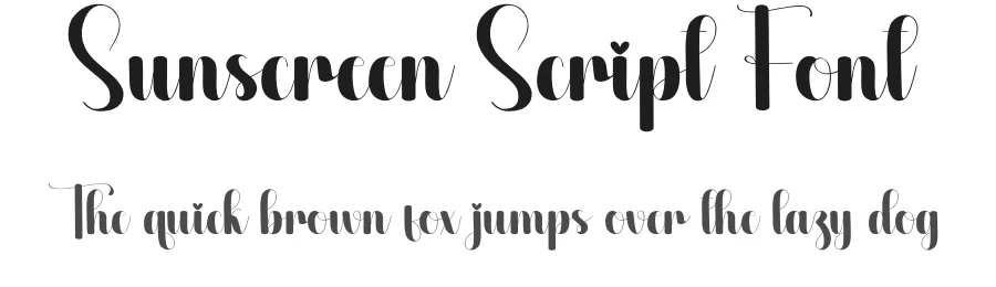 Sunscreen Script Font by creativeletter — Script Handwritten Font