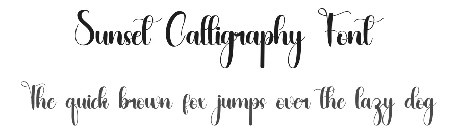 Sunset Calligraphy Font by inermediaSTUDIO — Script Handwritten Font