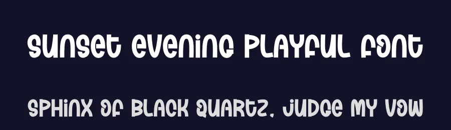 Sunset Evening Playful Font by creativeletter — Script Handwritten Font — thumbnail 2