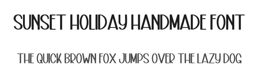 Sunset Holiday Handmade Font by freshtypeink — Display Font