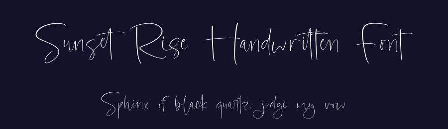 Sunset Rise Handwritten Font by Operatype.Co — Script Handwritten Font — thumbnail 2