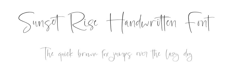 Sunset Rise Handwritten Font by Operatype.Co — Script Handwritten Font
