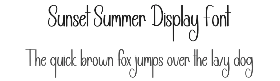 Sunset Summer Display Font by andikastudio — Script Handwritten Font