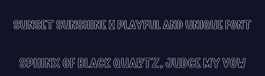 Sunset Sunshine – Playful And Unique Font by freshtypeink — Display Font — thumbnail 2