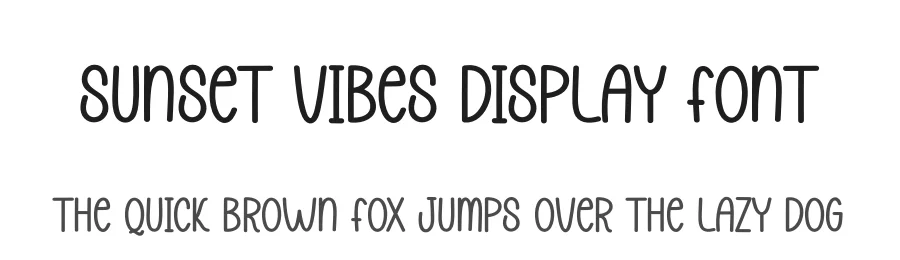 Sunset Vibes Display Font by andikastudio — Display Font