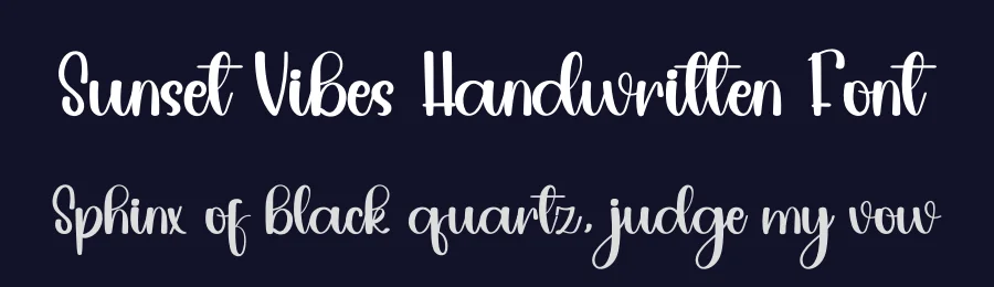 Sunset Vibes Handwritten Font by inermediaSTUDIO — Script Handwritten Font — thumbnail 2