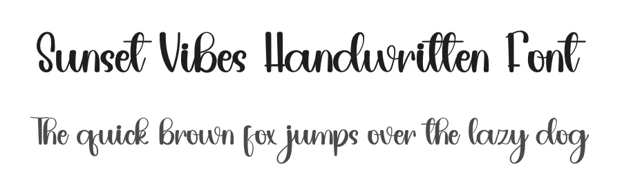 Sunset Vibes Handwritten Font by inermediaSTUDIO — Script Handwritten Font