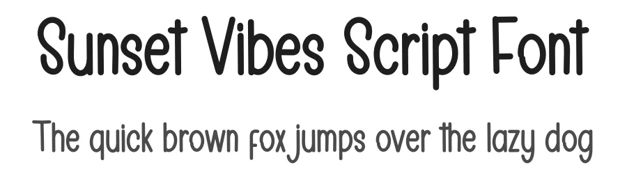 Sunset Vibes Script Font by inermediaSTUDIO — Display Font