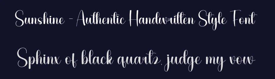 Sunshine – Authentic Handwritten Style Font by andikastudio — Script Handwritten Font — thumbnail 2