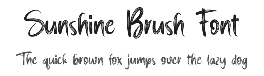 Sunshine Brush Font by creativeletter — Script Handwritten Font