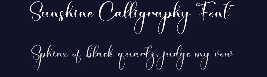 Sunshine Calligraphy Font by creativeletter — Script Handwritten Font — thumbnail 2
