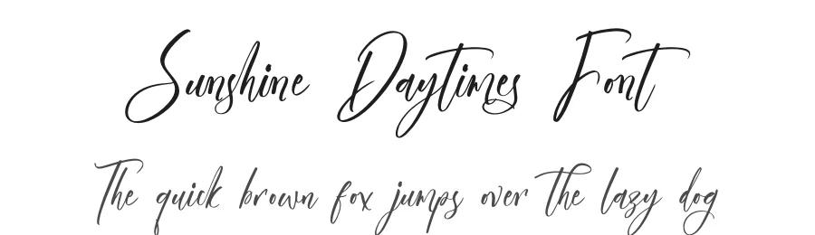 Sunshine Daytimes Font by stylishtype.co — Script Handwritten Font