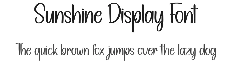 Sunshine Display Font by creativeletter — Display Font
