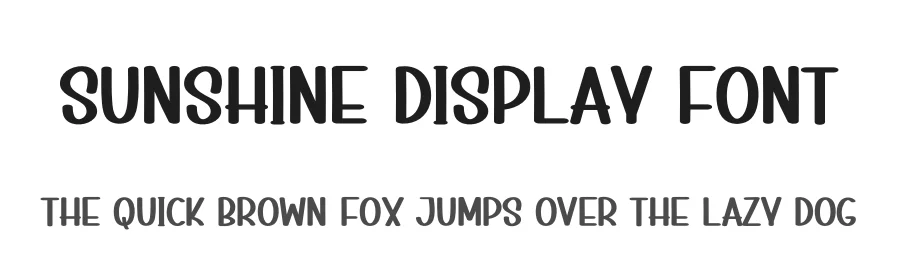 Sunshine Display Font by creativeletter — Display Font
