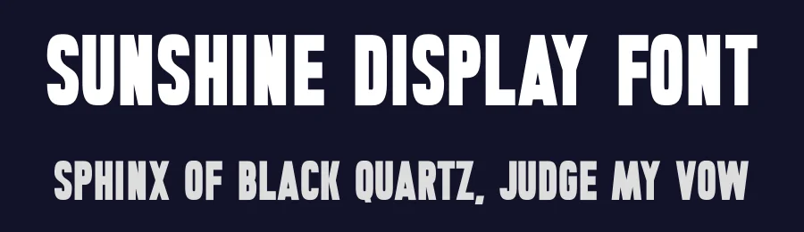 Sunshine Display Font by Funtype — Decorative Font — thumbnail 2