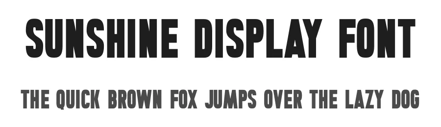 Sunshine Display Font by Funtype — Decorative Font