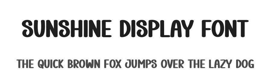 Sunshine Display Font by creativeletter — Display Font