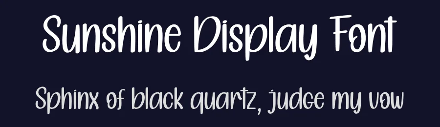 Sunshine Display Font by andikastudio — Display Font — thumbnail 2