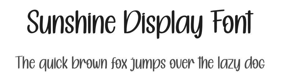 Sunshine Display Font by andikastudio — Display Font