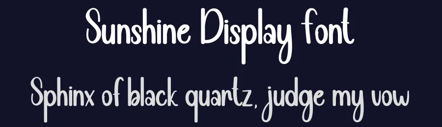 Sunshine Display Font by andikastudio — Display Font — thumbnail 2