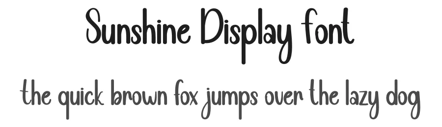 Sunshine Display Font by andikastudio — Display Font