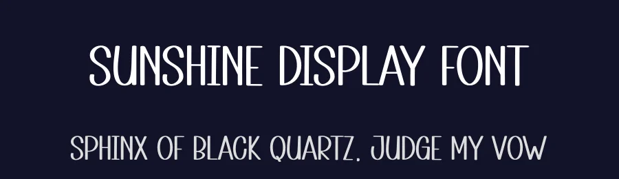 Sunshine Display Font by andikastudio — Display Font — thumbnail 2