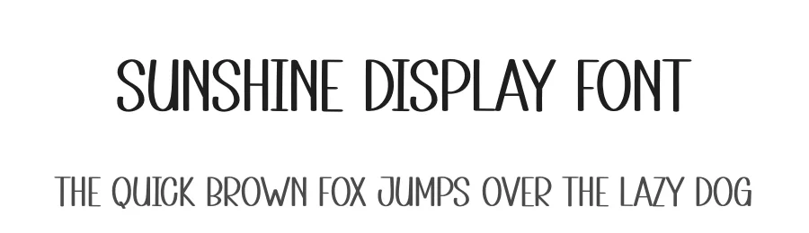 Sunshine Display Font by andikastudio — Display Font
