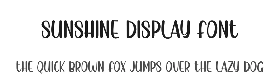 Sunshine Display Font by creativeletter — Display Font