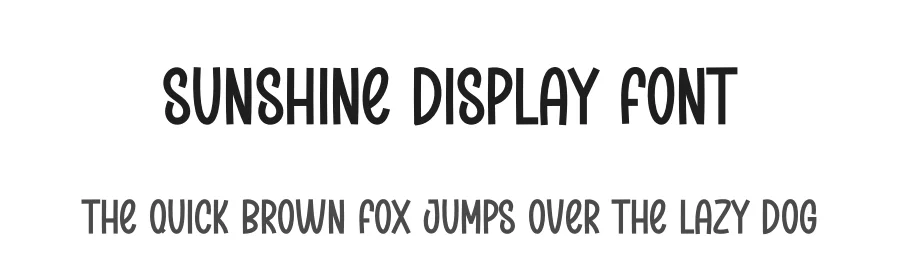 Sunshine Display Font by creativeletter — Display Font