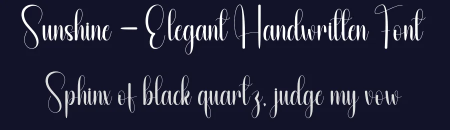Sunshine – Elegant Handwritten Font by andikastudio — Script Handwritten Font — thumbnail 2