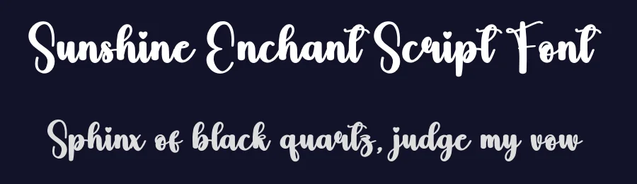 Sunshine Enchant Script Font by creativeletter — Script Handwritten Font — thumbnail 2