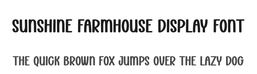 Sunshine Farmhouse Display Font by creativeletter — Display Font