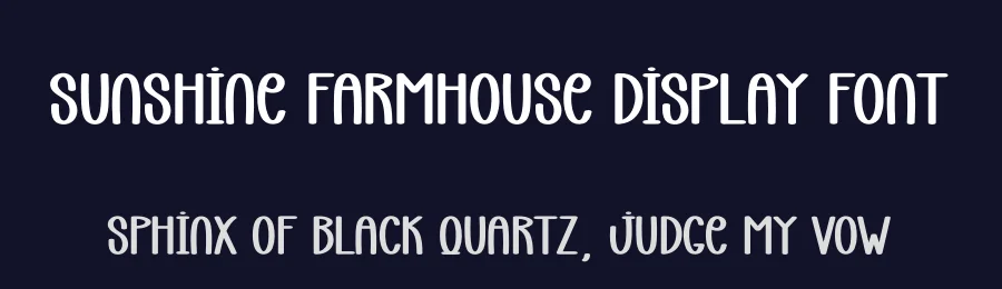 Sunshine Farmhouse Display Font by creativeletter — Display Font — thumbnail 2
