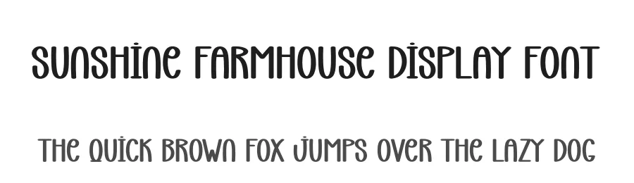 Sunshine Farmhouse Display Font by creativeletter — Display Font