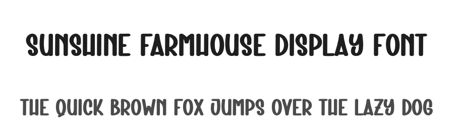 Sunshine Farmhouse Display Font by creativeletter — Display Font